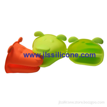 Dog Designed Silicone Oven Mitts Glove Heat Resistant Kitchen Pot Holders 